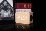 LED Digital Clock with Bluetooth Speakers Small