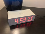 LED Digital Clock with Bluetooth Speakers